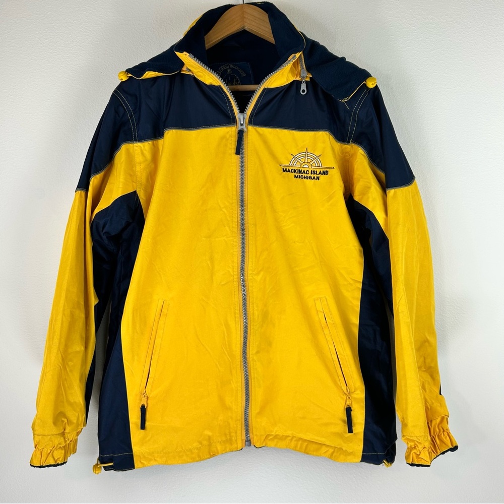 The Bear Trading Co. Men’s Lined Rain Jacket Removable Hood Size S